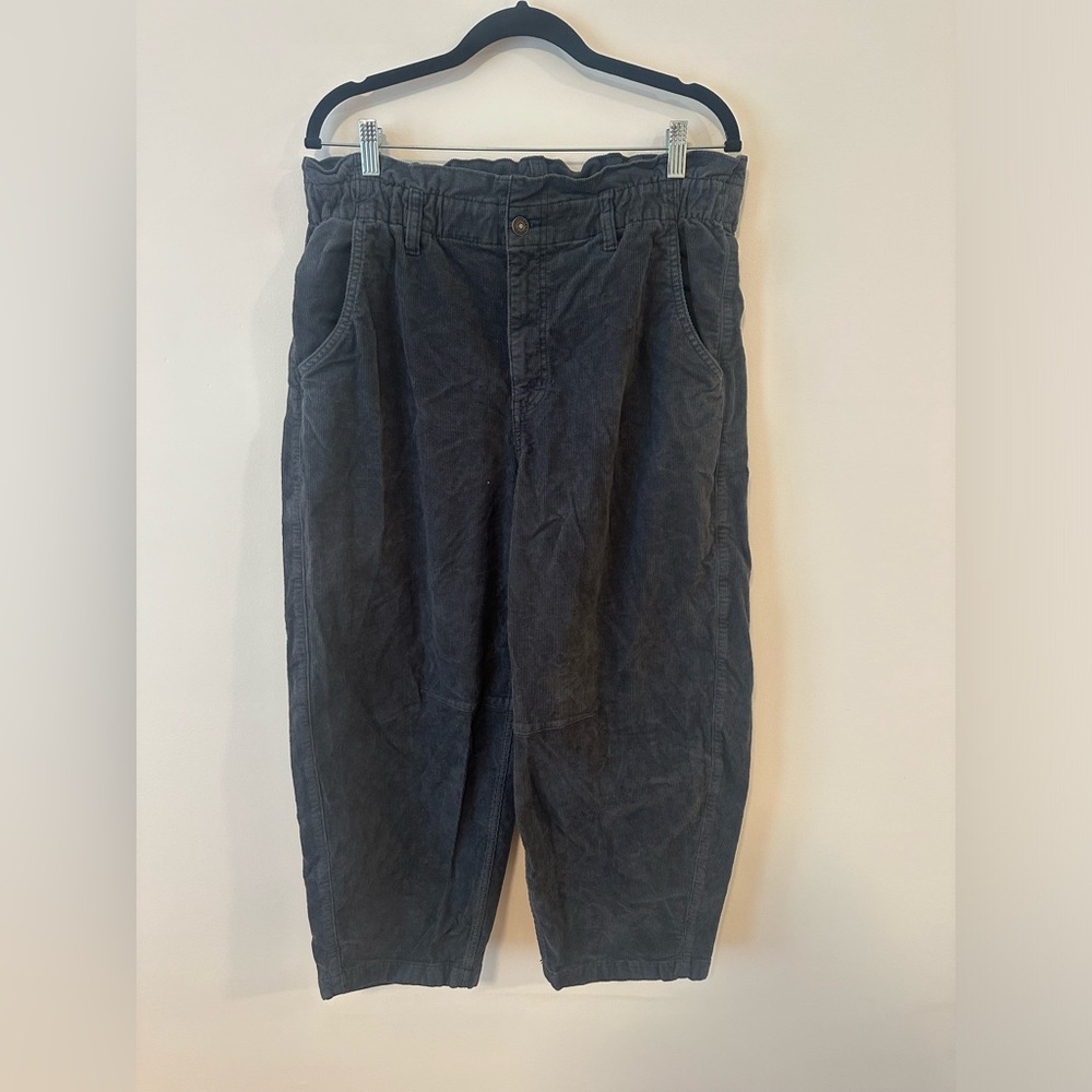 American Eagle Black Corduroy Pants Stretch Fit - 12 Short